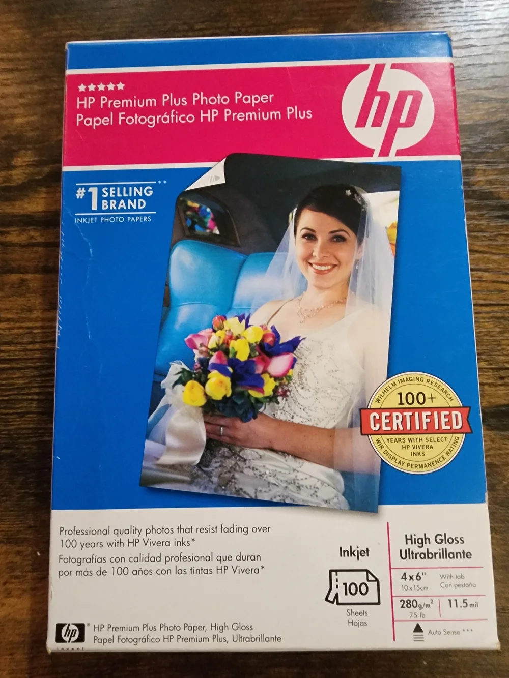 HP Premium Plus High Gloss Photo Paper - 100 SHEETS